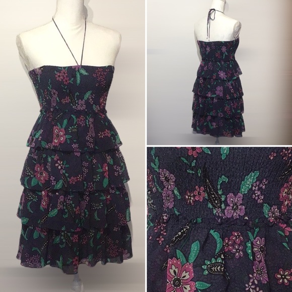 American Eagle Outfitters Dresses & Skirts - American Eagle - Sz M - tiered dress flowy halter